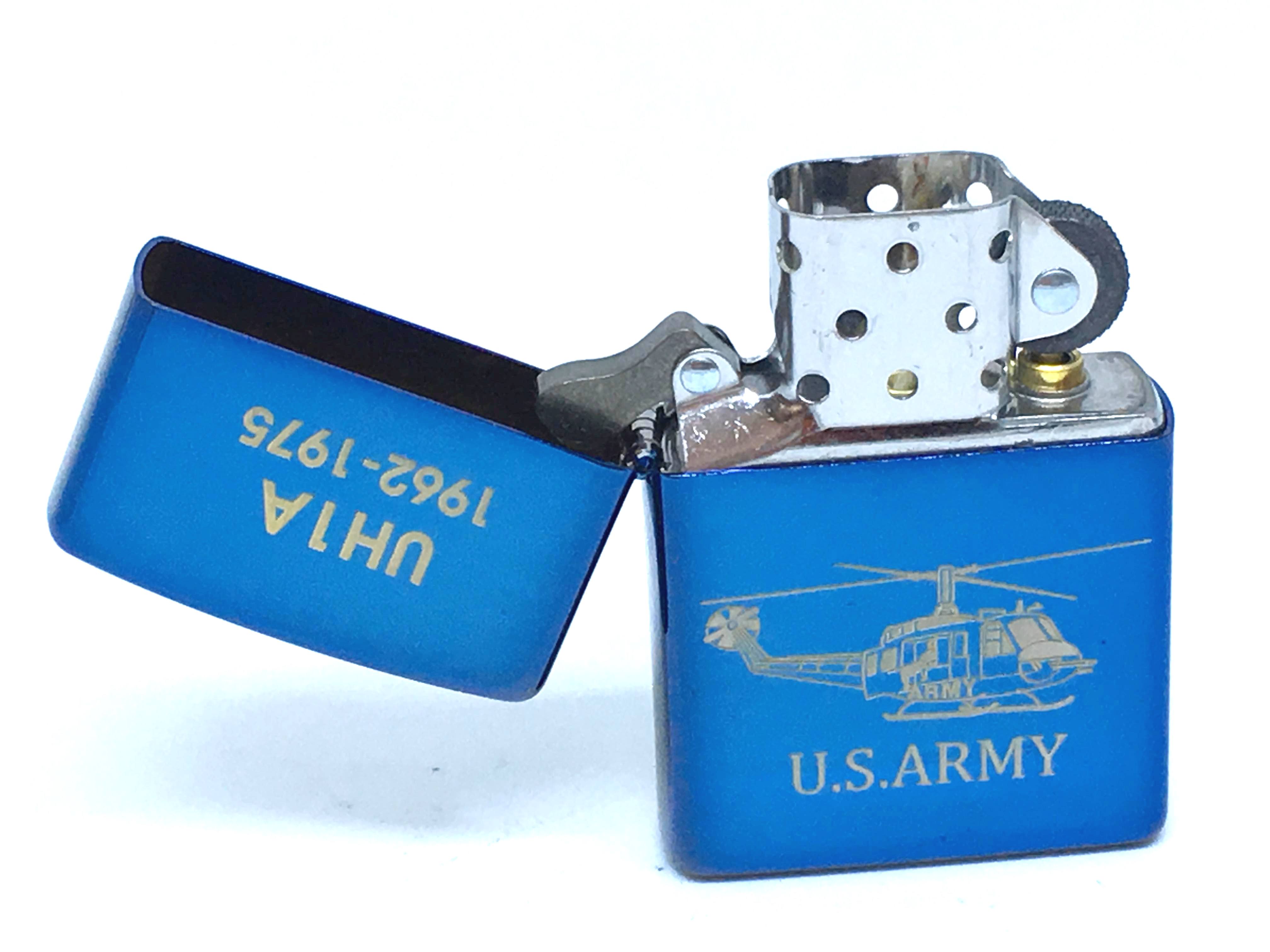 Zippo xanh saphia khac laze U.S.ARMY Z687 3
