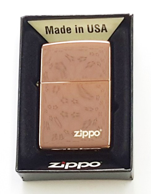 Zippo Rose Gold Logo Z781