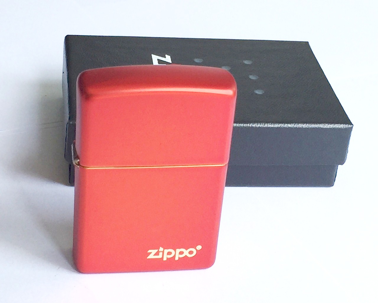 zippo Metallic Red Logo Z794 1