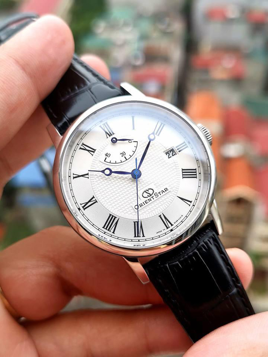 Đồng hồ nam dây da Orient SEL09004W0